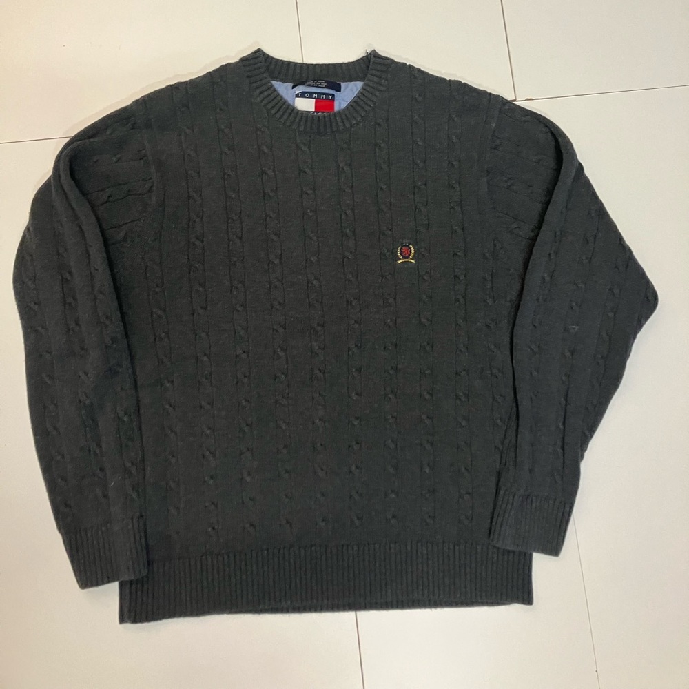 Tommy Hilfiger cross knit sweater